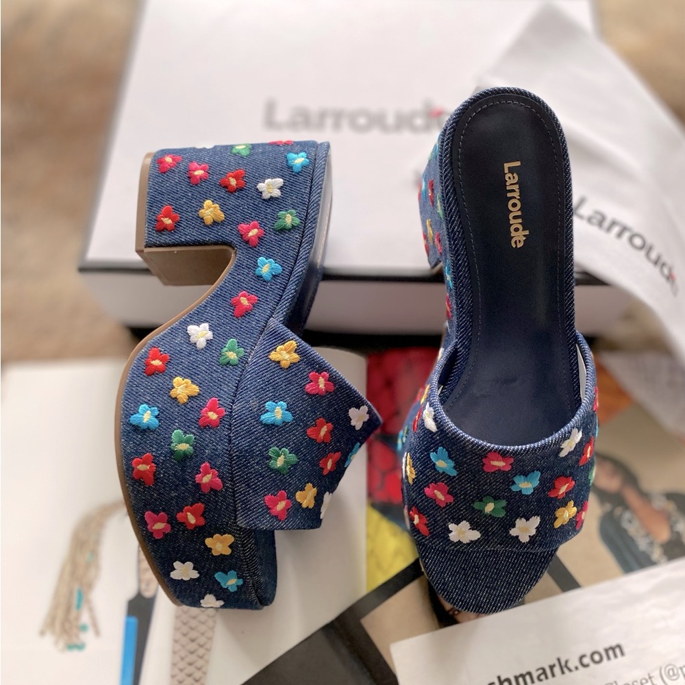 Anthropologie x Larroudé Miso Platform Sandal - Picture 10 of 13